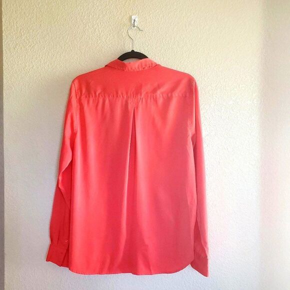 American Eagle Womens Shirt Pink L Button Up Top - Picture 5 of 6